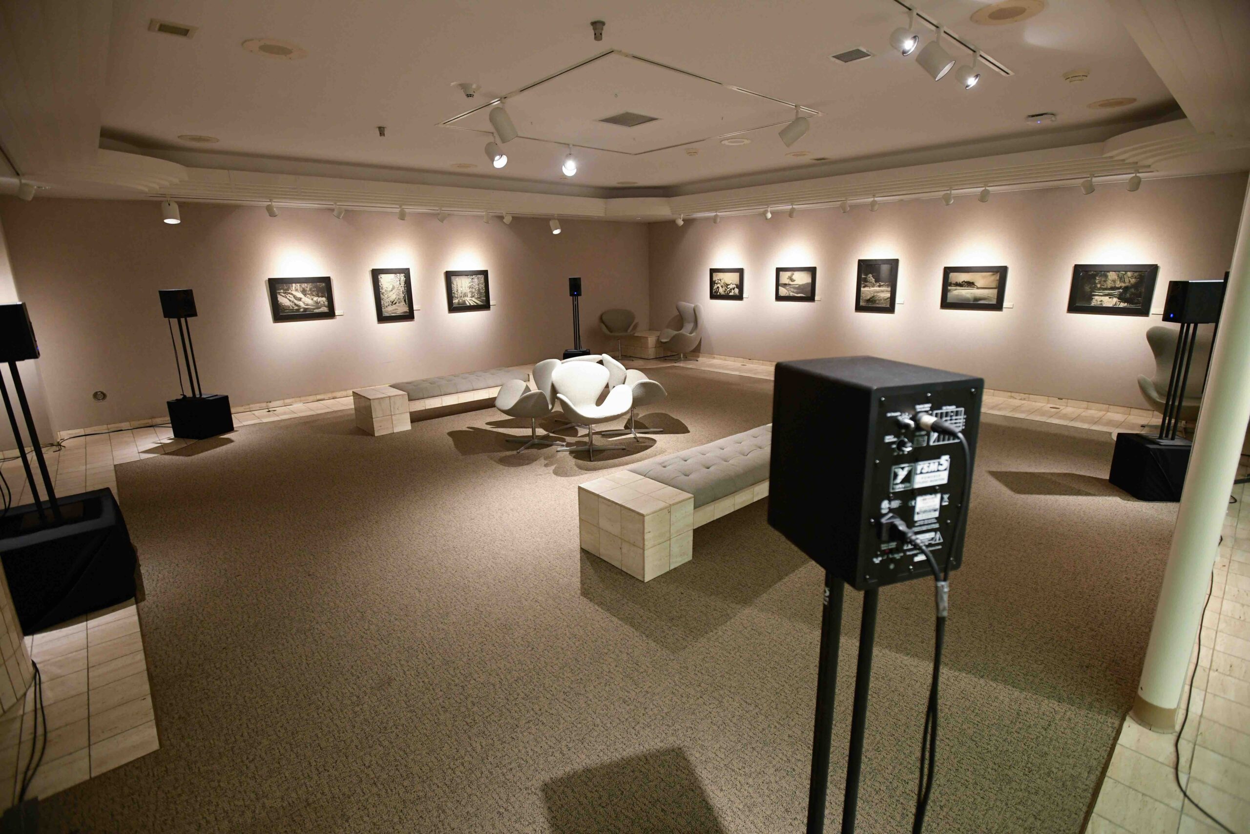 Between Mountains and Brooks installation at University of Alberta Hospital
